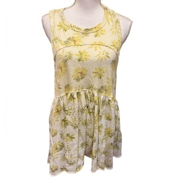 Free People Women’s Madison Tank Size Small Floral Print flowy oversized boho - Picture 5 of 15